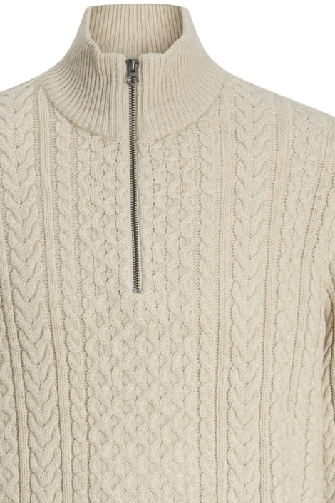 Jack & Jones jprblusean knit cable half zip sn